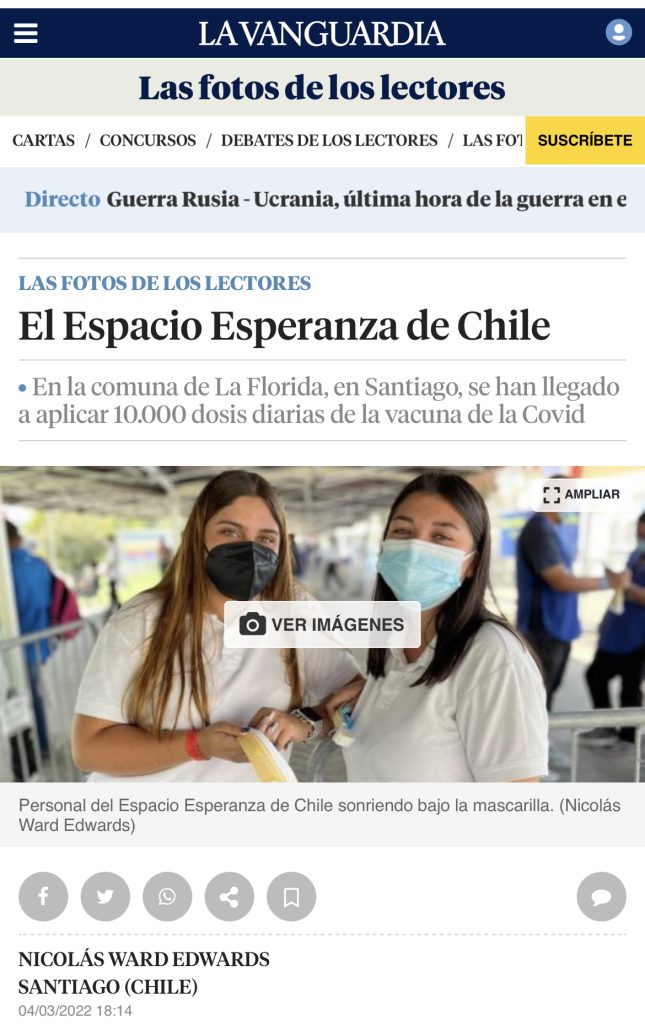 Vacunatorio de La Florida es destacado por diario de España